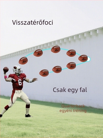 Rögbi labda magáncímkével – PU anyag, gépi varrás, logó nyomtatás elérhető, licencelt magánmárkák; alkalmas sporttendenciákhoz és más labdajátékokhoz.