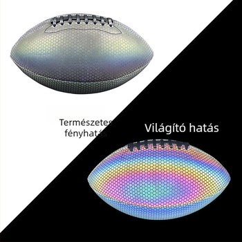 PU rugby labda edzéshez, gépi varrással, logónyomtatás, testreszabás elérhető