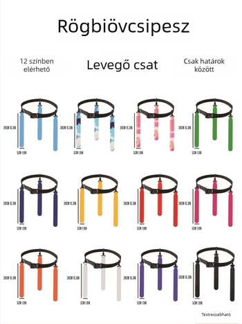 Zászlófutball deréköv 3 bojtokkal | Xbbeast PVC, varrott géppel