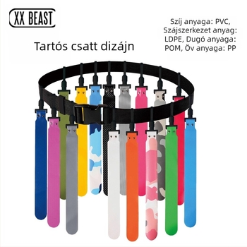 XXBEAST Rögbi derékszíj zászlóval, PVC, gépi varrás, modell 0723, testreszabható és logónyomás