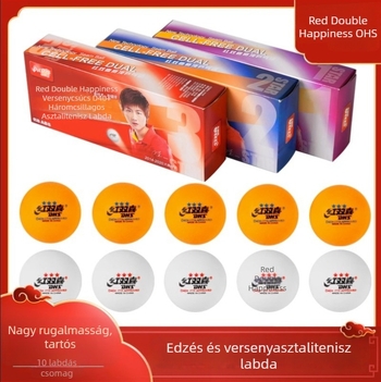 DHS asztalitenisz labdák 40+ Profi versenyekhez, 1 csillag és 2 csillag, Anyag: Celluloid