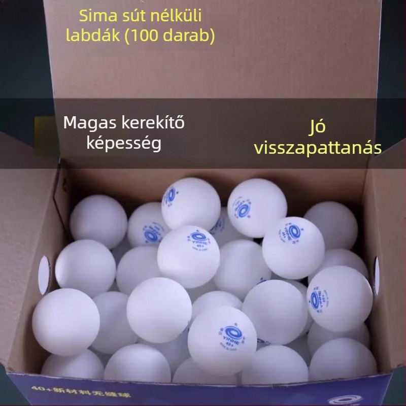 Galaxy asztalitenisz edzőlabdák gépi adogatáshoz, ABS anyagú, 100 darab, logó nélkül