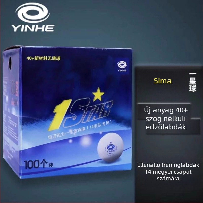 Galaxy asztalitenisz edzőlabdák gépi adogatáshoz, ABS anyagú, 100 darab, logó nélkül