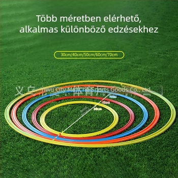 Agilitási edzőkör – futballhoz készült lábmunka-edzés, PP anyag; testreszabás elérhető; magáncímkék engedélyezettek