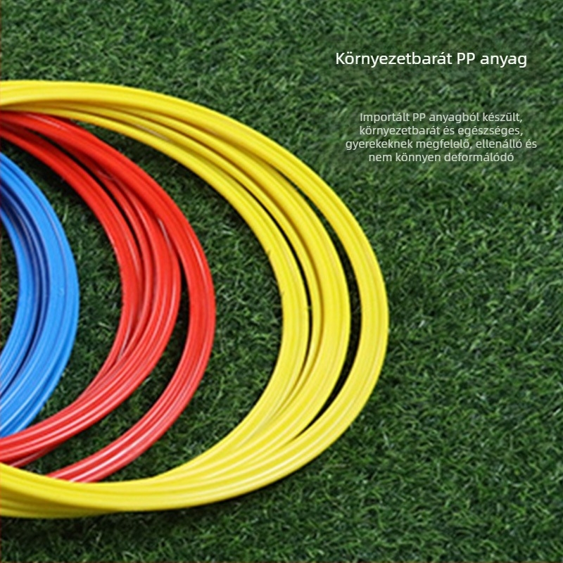 Agilitási edzőkör – futballhoz készült lábmunka-edzés, PP anyag; testreszabás elérhető; magáncímkék engedélyezettek