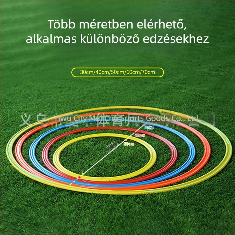 Agilitási edzőkör – futballhoz készült lábmunka-edzés, PP anyag; testreszabás elérhető; magáncímkék engedélyezettek