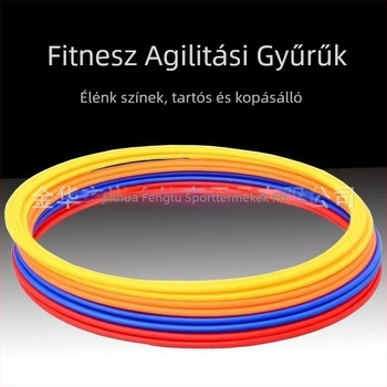 Futball-edzésgyűrű, PP anyag, edzéseszközök