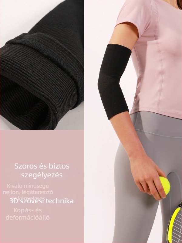 Nylon könyökvédők kültéri sportokra – kosárlabda, súlyemelés, röplabda, ökölvívás, asztalitenisz és badminton számára; méretek M/L/XL; felnőttek