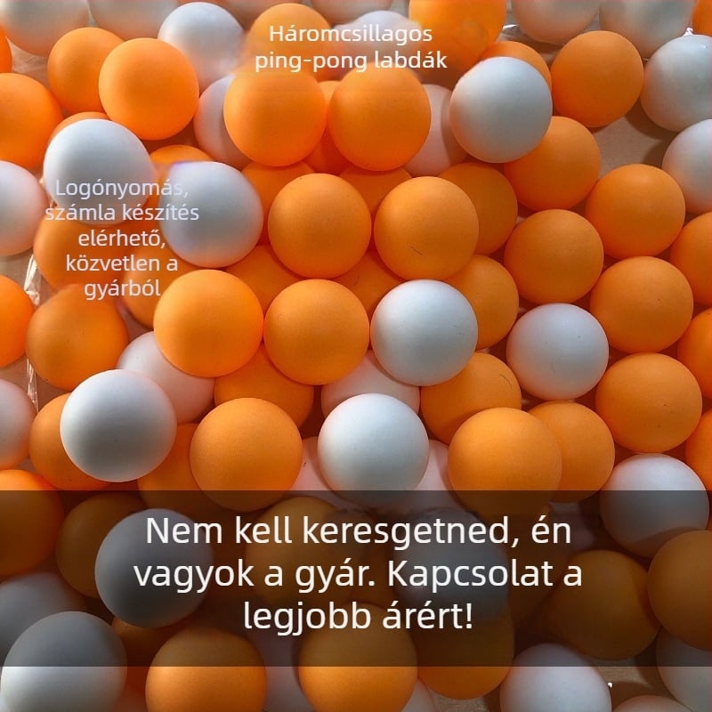 FOX ABS asztalitenisz labda – magas rugalmasság, testreszabható logó, professzionális edzés