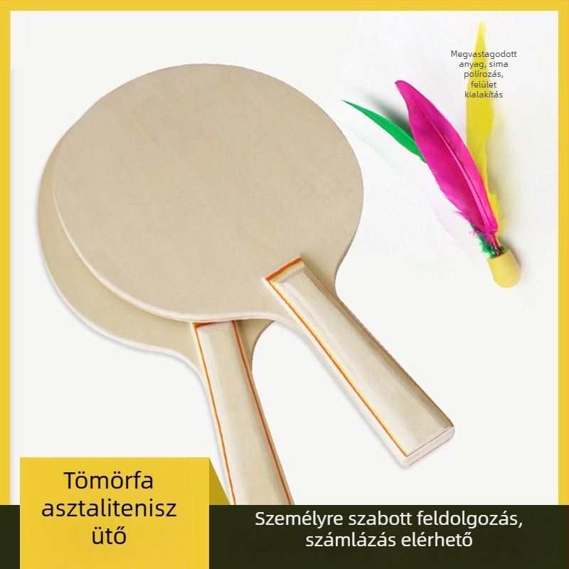 Asztali teniszütő – Shuohai, poplar alaplemez, egyenes ütés, testreszabható feldolgozás, logó nyomtatva