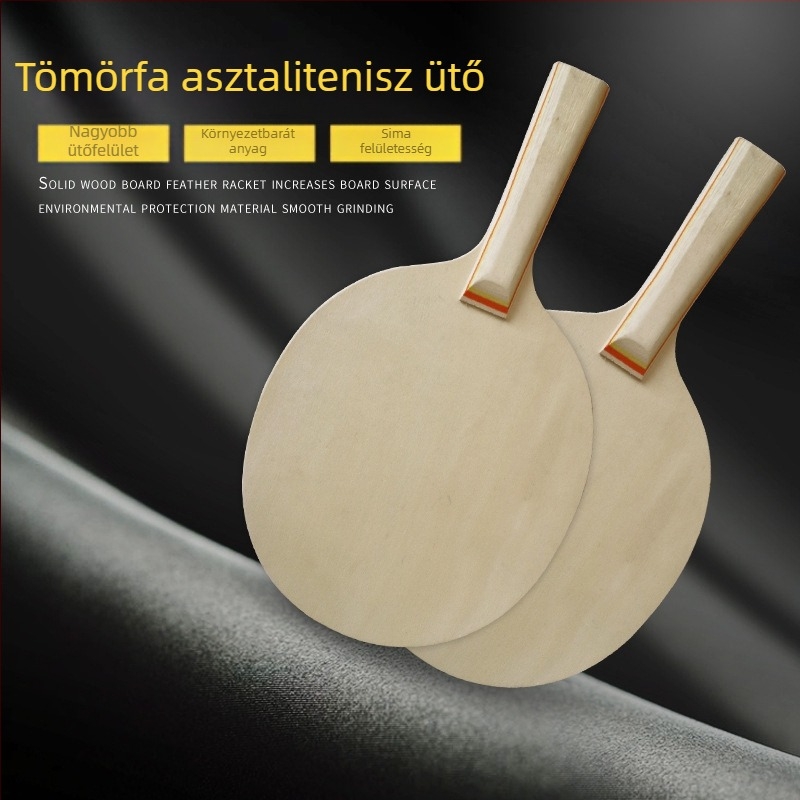 Asztali teniszütő – Shuohai, poplar alaplemez, egyenes ütés, testreszabható feldolgozás, logó nyomtatva