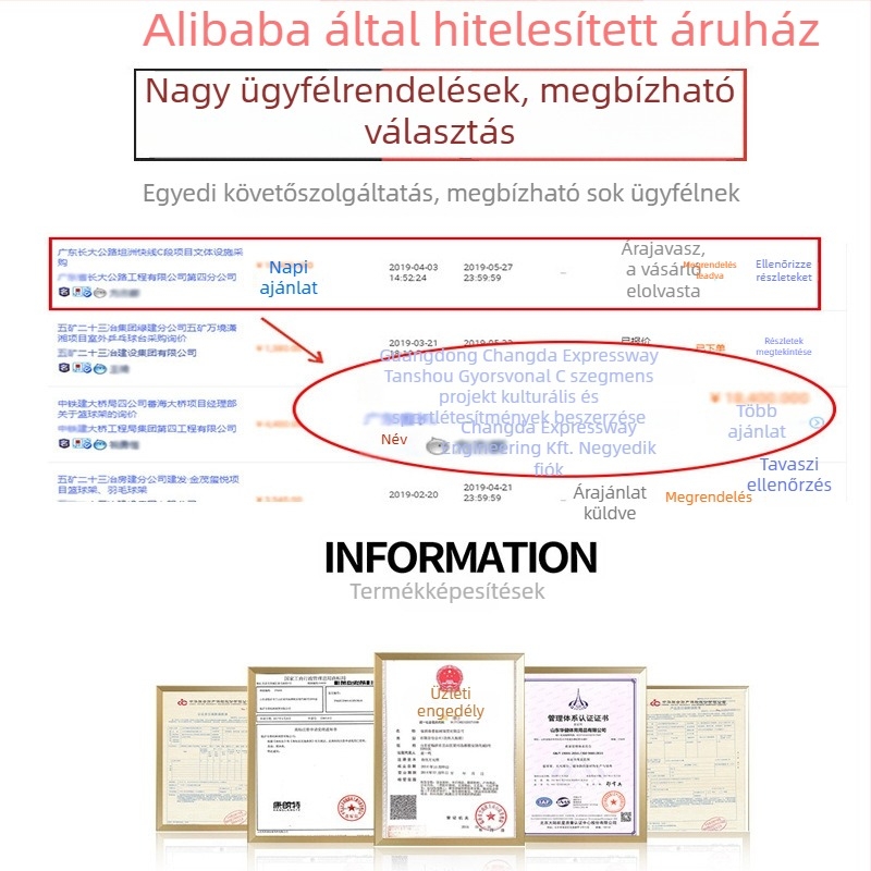 Conronte asztaliteniszütő, egyenes ütés, poplar alap, pozitív ragasztóval ellátott gumi