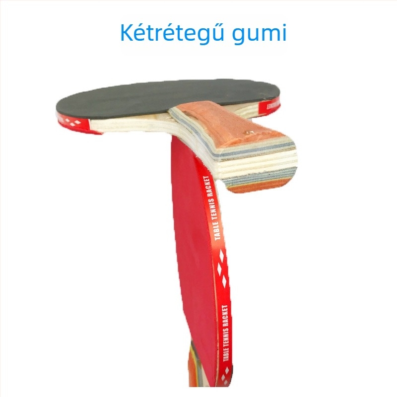 Conronte asztaliteniszütő, egyenes ütés, poplar alap, pozitív ragasztóval ellátott gumi