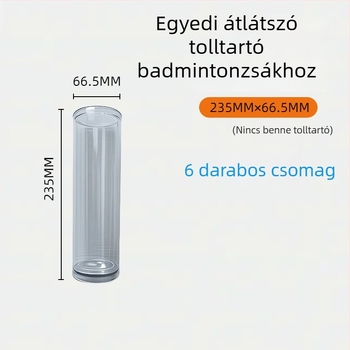 Átlátszó shuttlecock tároló kosár – PU anyag, vízálló textil, Vzsei War God Feather, felnőtteknek, badminton és asztalitenisz