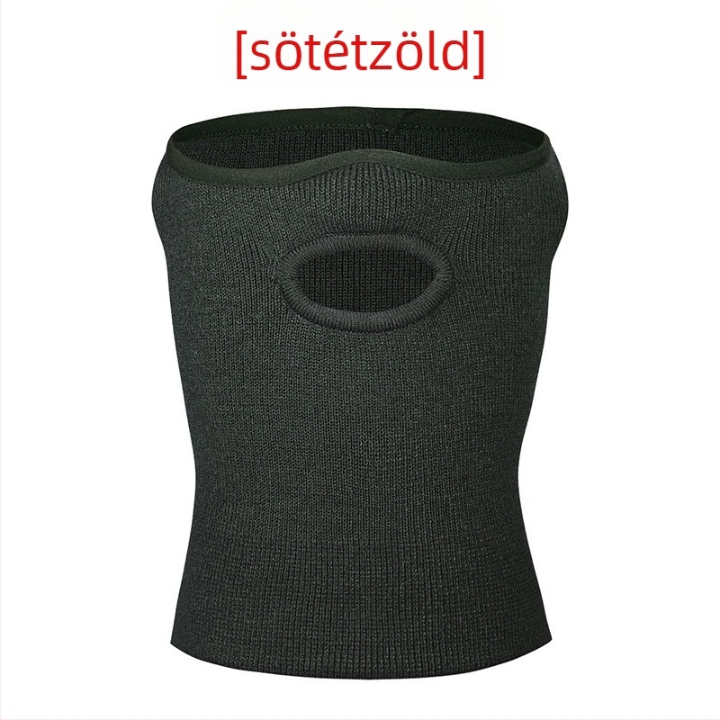 Téli kerékpáros maszk, poliészter anyag, félarcú maszk gallérral, modell MZ20221021-01