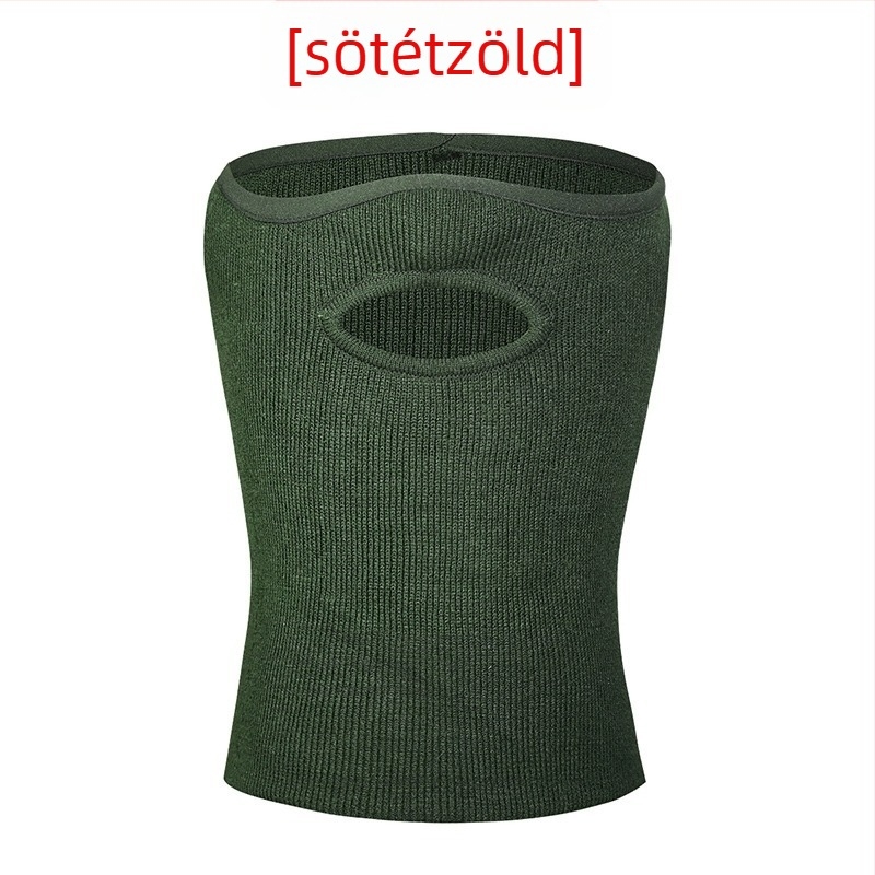 Téli kerékpáros maszk, poliészter anyag, félarcú maszk gallérral, modell MZ20221021-01