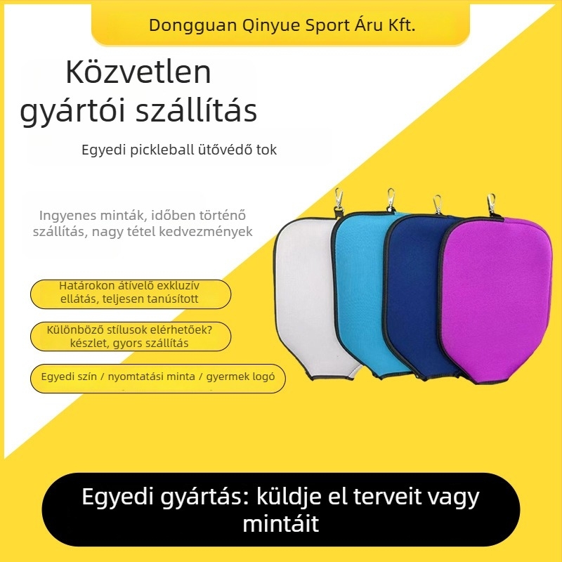 Pickleball ütőhöz készült táska diving materialból, testreszabható logóval, Munan Movement márkától, asztaliteniszhez.