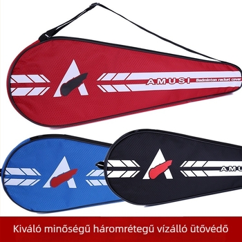 Hanpu badminton ütő táska, egy vagy két ütő számára, vízálló Oxford anyag, logóval, felnőtteknek, táska badminton/tenisz