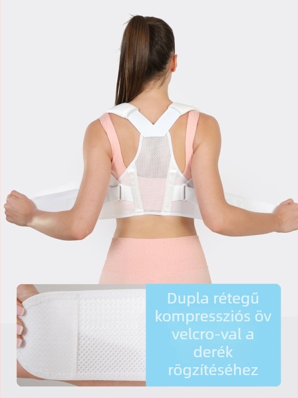 JINGBA hát-támaszortózis, állítható lélegző öv, nylon test, méretek M-2XL, felnőtteknek, alkalmas futásra, kerékpározásra és edzésre.