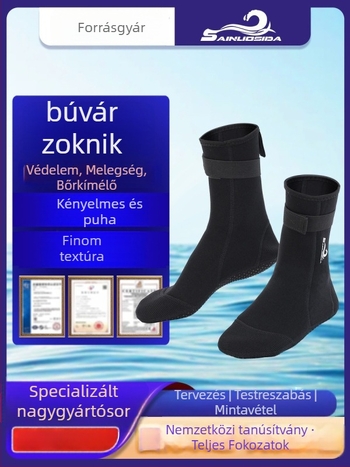 Sinosda búvár zokni - vastagított kivitel, karcolás elleni, csúszásálló, kopásálló