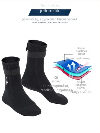 Sinosda búvár zokni - vastagított kivitel, karcolás elleni, csúszásálló, kopásálló