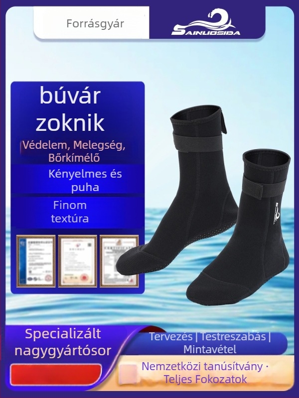 Sinosda búvár zokni - vastagított kivitel, karcolás elleni, csúszásálló, kopásálló