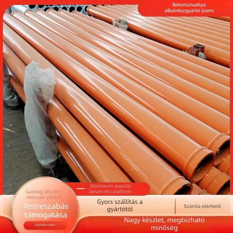 Kopásálló betonpumpa csövek, magas és alacsony nyomás, egyenes hegesztésű csövek, merülő pumpacsövek, bevarrás nélküli, egyrészes és kétszeres