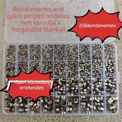 Rozsdamentes acél vezetőgyűrű horgászbothoz – varrat nélküli, integrált kivitel