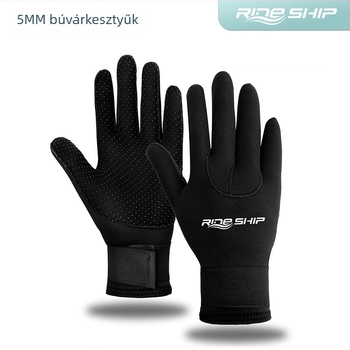 5 mm-es nylon búvárkesztyűk halászathoz, búvárkodáshoz, úszáshoz és snorkelinghez – kopásálló és karcolásálló