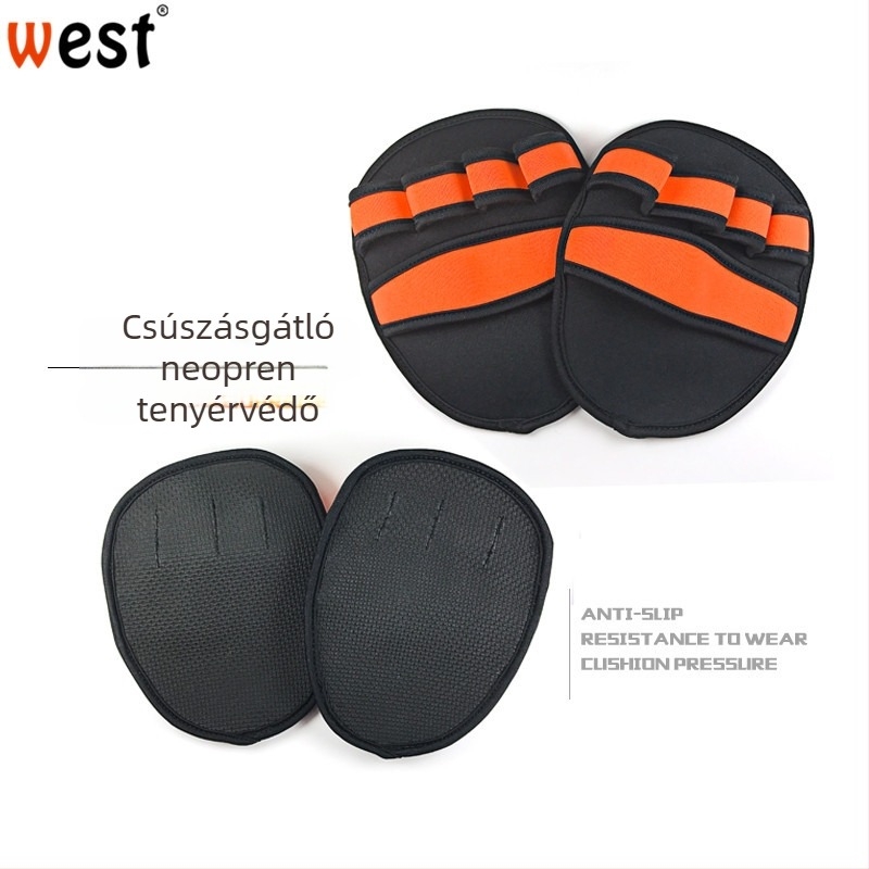 West kerékpáros kesztyű búvárkodási anyagból, tenyérvédő, állítható csukló, csukló megerősítés