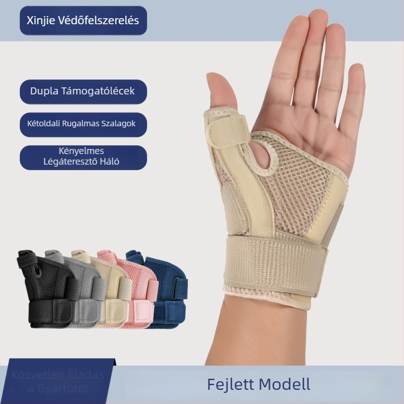 Kézvédő hüvelykujjakhoz – ínhüvely védelem, nylon tenyérvédő, kompressziós pánt, ujj rögzítő