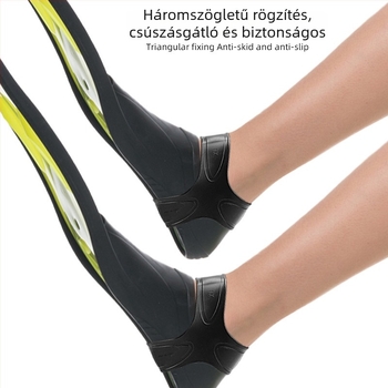 Szilikon úszó fin, fix gyűrűvel, puha és rugalmas, edzéshez, háromszög alakú rögzítőpánttal