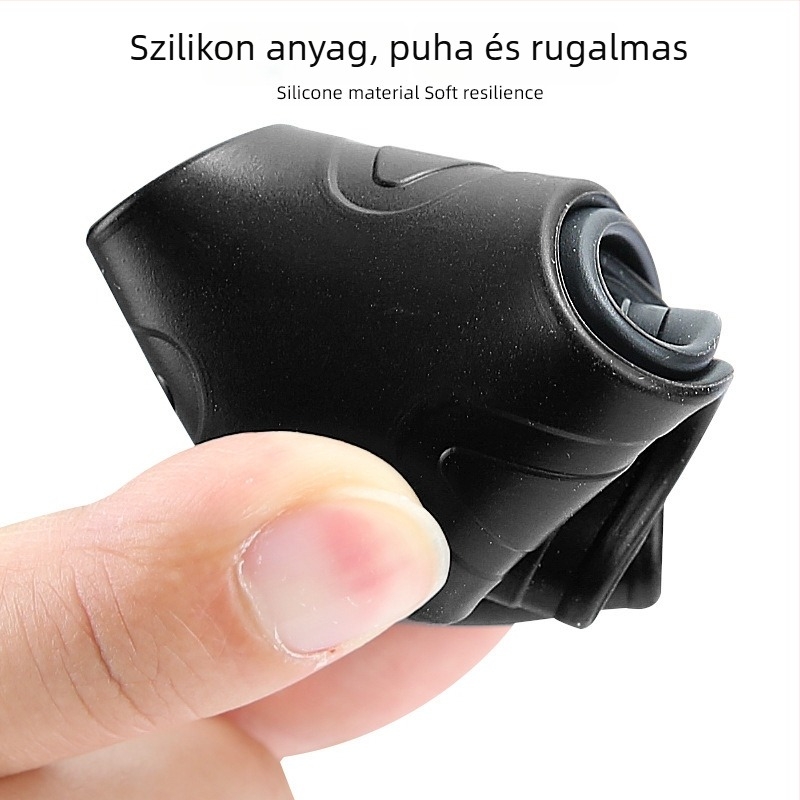 Szilikon úszó fin, fix gyűrűvel, puha és rugalmas, edzéshez, háromszög alakú rögzítőpánttal