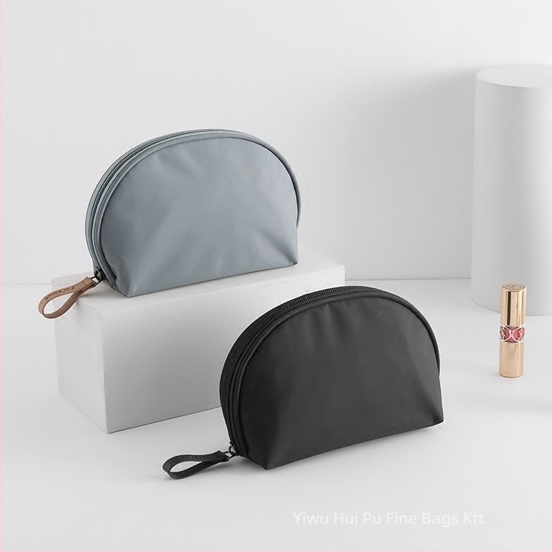 Sminktáska (héj alakú design; nylon anyag; nylon belső bélés; uniszex; városi minimalista stílus)