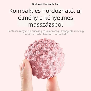 Földimogyoró alakú masszázsgömb plantáris fasciához – talpív, hát és nyak masszírozása – jóga golyó