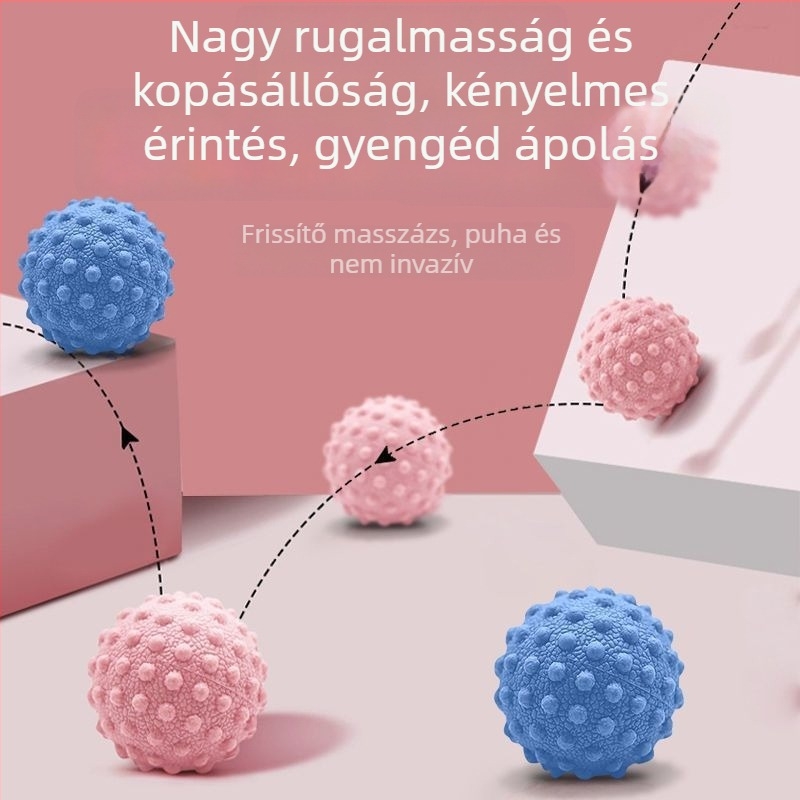 Földimogyoró alakú masszázsgömb plantáris fasciához – talpív, hát és nyak masszírozása – jóga golyó