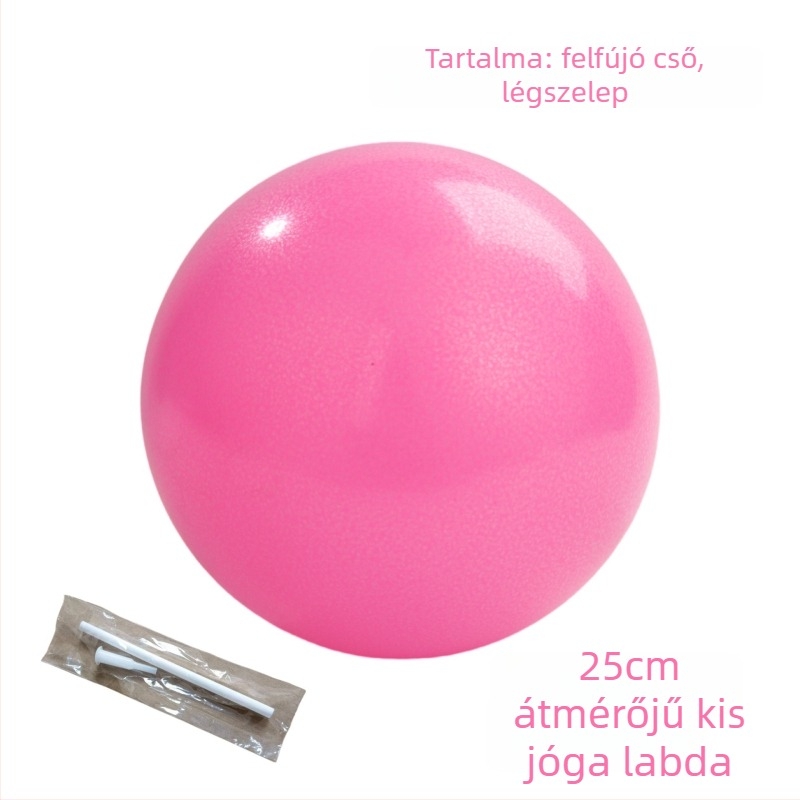 PVC jóga labda, vastagított, repedésálló, 25 cm, pilateshez és tánc-egyensúlyhoz
