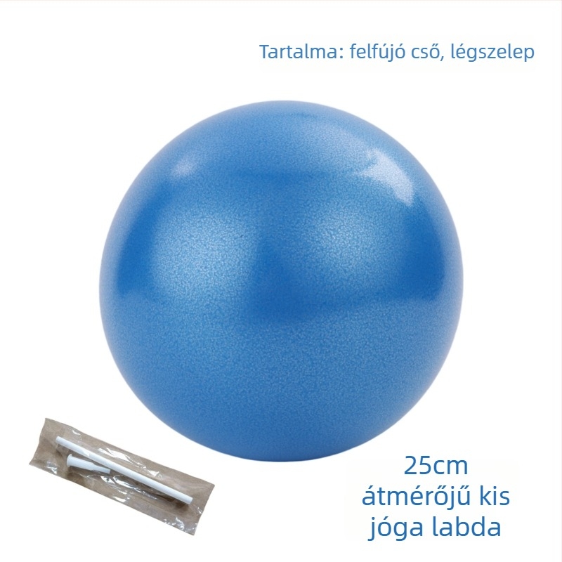 PVC jóga labda, vastagított, repedésálló, 25 cm, pilateshez és tánc-egyensúlyhoz