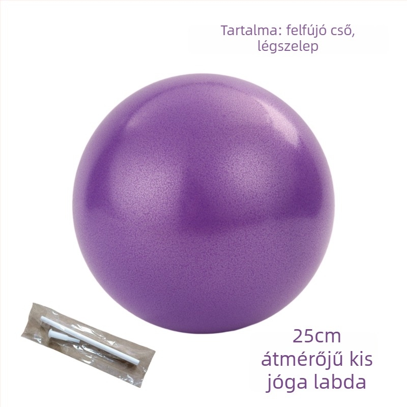 PVC jóga labda, vastagított, repedésálló, 25 cm, pilateshez és tánc-egyensúlyhoz