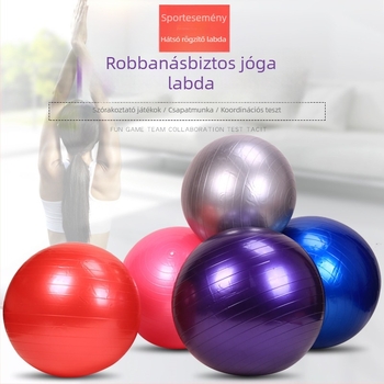 Erősített robbanásbiztos jóga labda Back-clip dizájnnal, PVC, 600–1000 g, felfújható, Nai Force