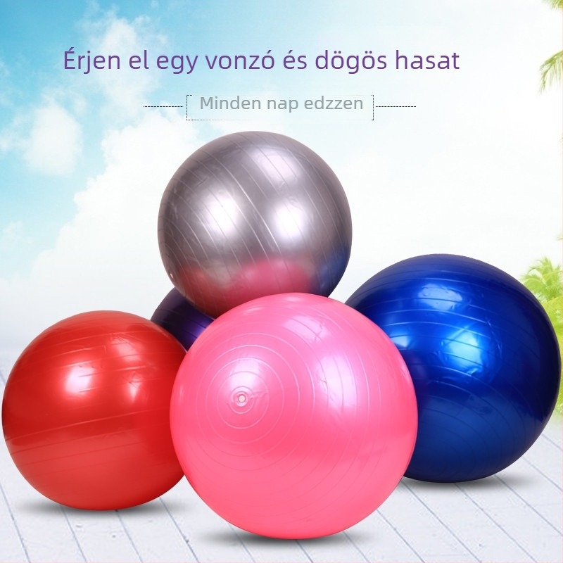 Erősített robbanásbiztos jóga labda Back-clip dizájnnal, PVC, 600–1000 g, felfújható, Nai Force