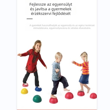 Jóga labda TPE-ből, 350 g, felfújható, egyensúlyfejlesztéshez és talpmasszázshoz