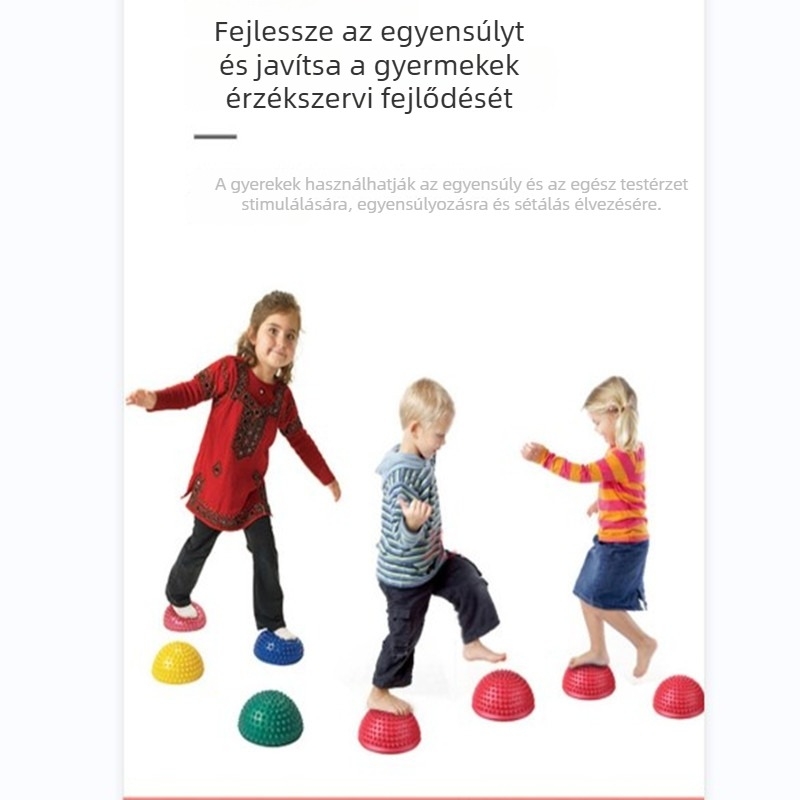 Jóga labda TPE-ből, 350 g, felfújható, egyensúlyfejlesztéshez és talpmasszázshoz