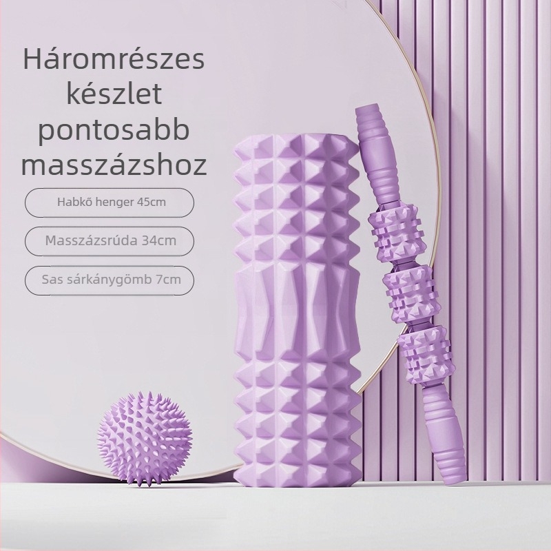 Sanfan PVC talpfascia masszázsgolyó meridiánpontokhoz, nem felfújható, 100 g, jóga és fitneszhez