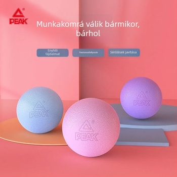 Jóga fascialis labda – talpmasszázs, váll- és nyakmasszázs, zsebméretű, nem felfújható; Anyag: TPE; Átmérő: 62 mm; Súly: 145 g; Alkalmas egészségügyi masszázshoz és fitneszhez