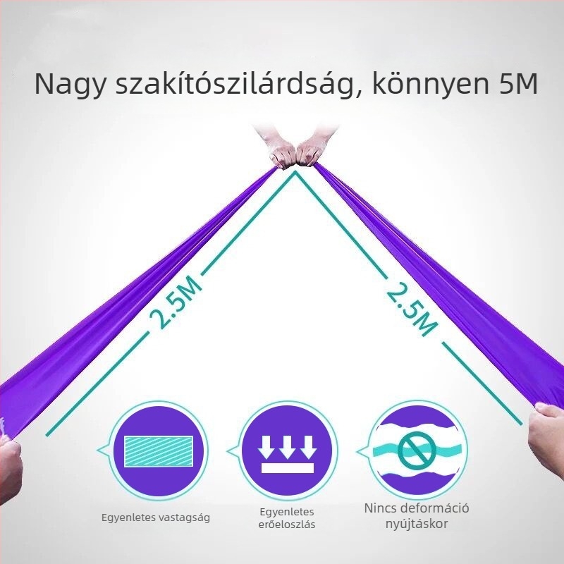 Jóga elasztikus kötél és ellenállás szalag férfiak és nők számára, erőnléti edzés és nyújtás, latex ellenállás kötél