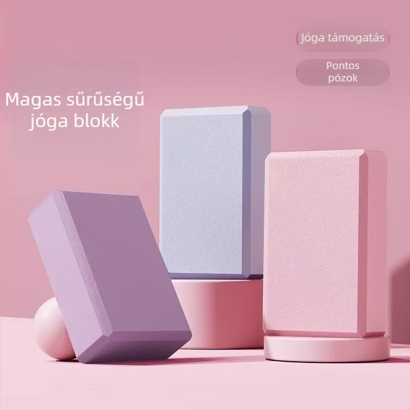 Magas sűrűségű akril jóga blokk, 150/200/300 g, fitnesz és jóga felszerelés
