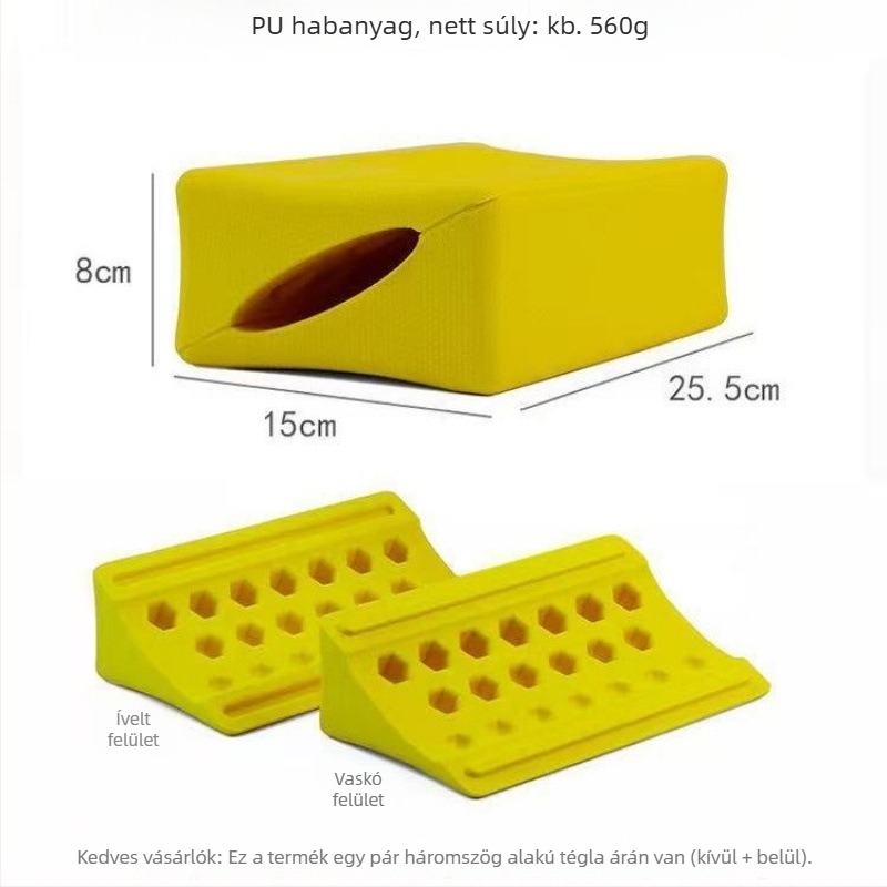 Háromszög alakú EVA jóga blokk vállnyitáshoz, fascia felszabadításhoz és rehabilitációs edzéshez