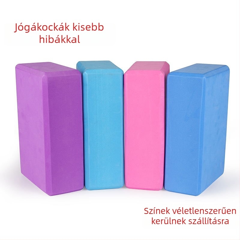 EVA jóga blokk, EVA anyag, 120 g, csomagolás: 100 db/doboz, alkalmas edzéshez és masszázshoz