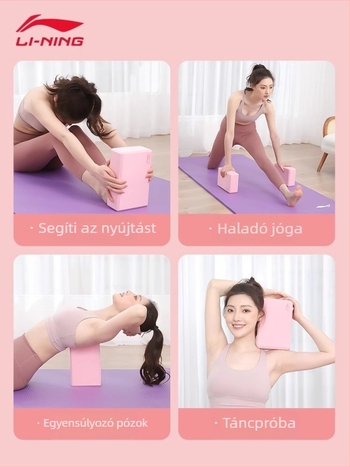Li Ning jóga blokk | EVA, 200 g, fitnesz és tánc